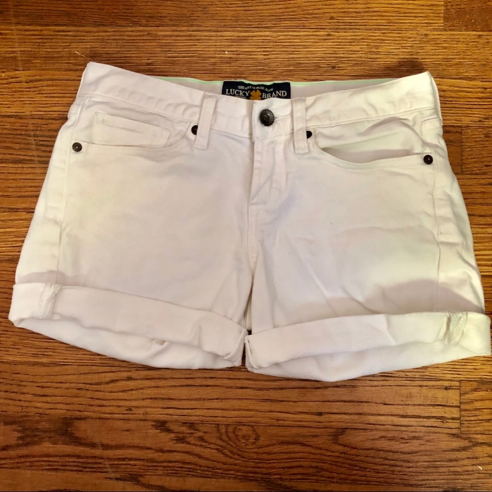 Lucky Brand white Abbey Shorts, size 0